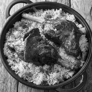 Mutton Roast Biryani 2pc