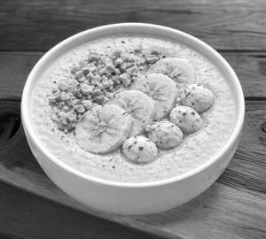 Banana Makhana Milk Bowl