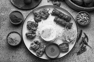 Chicken Chelo Kabab Platter
