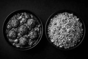 Veg Manchurian With Fried Rice