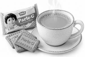 Parle G Biskit And  2 Cup Tea
