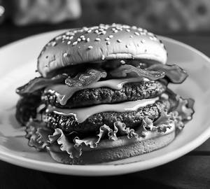 Ulavacharu Veg Double Patty Cheese Burger