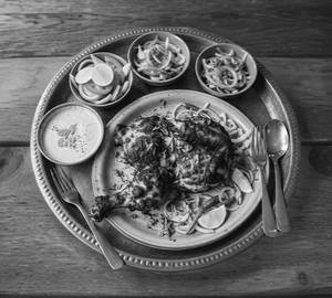 Chicken Al-Fahm  (Half)