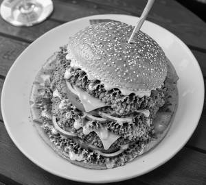 Chicken Patty Tower Burger