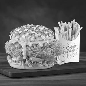 Habanero Burst Chicken Burger with Med Fries
