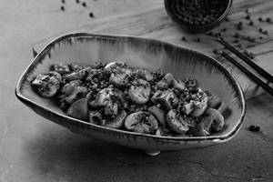 Smokey Chilli Mushroom - No Onion No Garlic