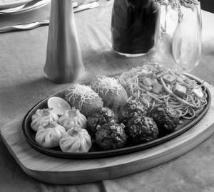 Cheese sizzler  momos