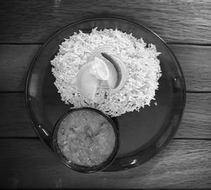 Basmati rice with yellow dal fry