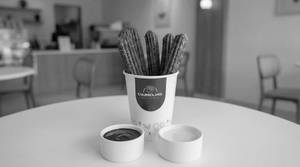 Red Velvet Medium Churro Dippers With Signature Dips