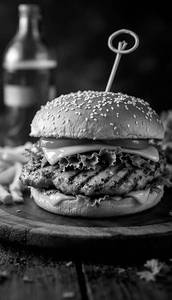 Grilled Cheesy Chicken Burger