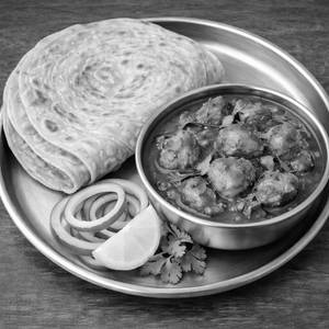 Paratha - Chicken Curry