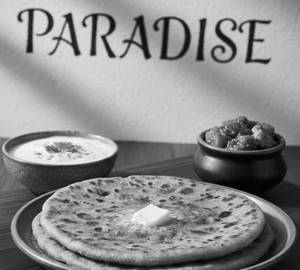 Aalu Paratha With dahi & chatni