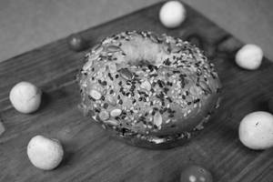 Mushroom & Cheese Bagel