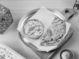 Paneer Bhurji With Jowar Paratha