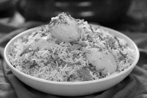 Saffron Hyderabadi Egg Dum Biryani