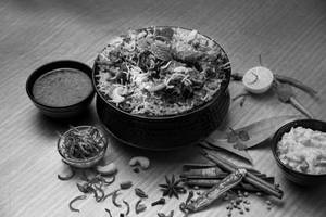 Saffron Mutton Dum Biryani