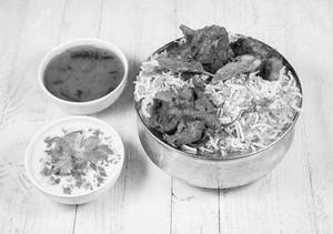 Mutton Dhum Gravy Biryani