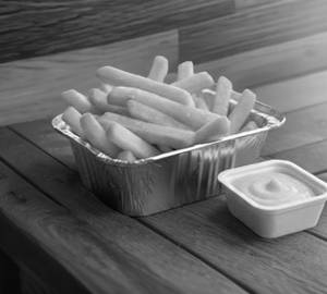 Salted French Fries With Cheese Sauce