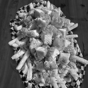 Chicken loaded fries