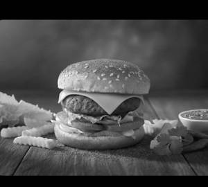 Spicy peri peri veg burger with cheese