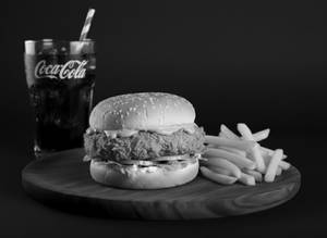 Red Hot Spicy Veg Burger Meal