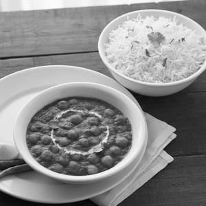 Chole Masala +steamed Rice Combo