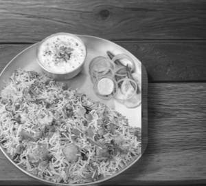 Veg Biryani + Raita