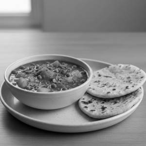 Aloo Matar + 2 Tandoori Roti Combo