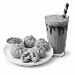Paneer Fried Momo + Chocolate Shake
