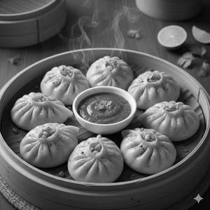 Veg Peri Peri Steam Momos 8 pcs
