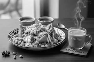 Chai With Samosa Chaat