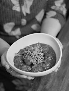 Veg Fried Balls In  Sichuan Sauce