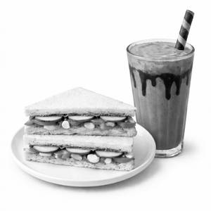 Kacha Sandwich + Chocolate Shake