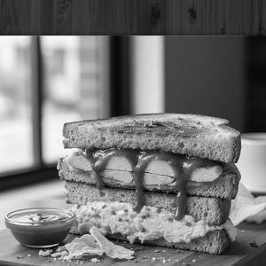Double Decker Sandwich (Egg & Chicken)