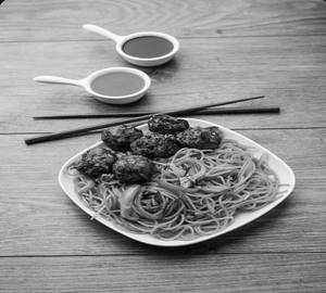 Veg manchuria noodles
