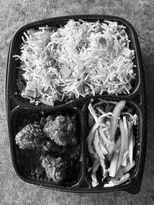 Veg Fried Rice With Manchurian