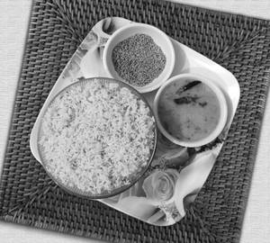 Jeera Rice with Dal