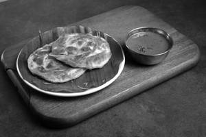 Madurai Bun Parota With Non-veg Salana(2 Pieces)
