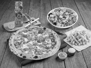 Non Veg Pizza Salad Combo