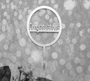 Congratulations Cake Topper