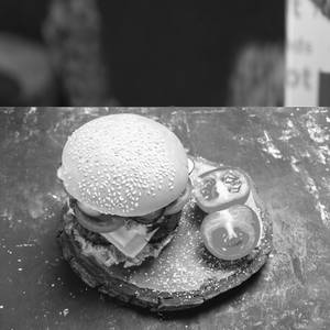 Veg schezwan burger