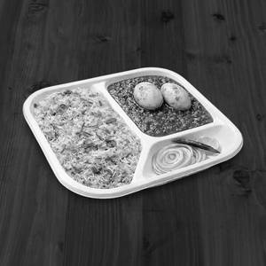 Egg masala + rice + chutney [2 pieces]