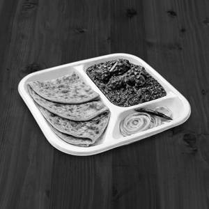 Bhuna mutton and paratha [3 pieces]