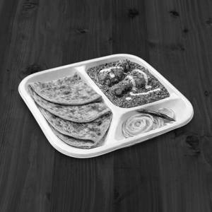 Butter chicken and paratha [3 pieces]