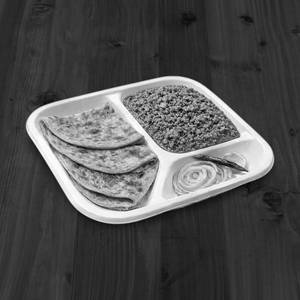 Chicken keema and paratha [3 pieces]