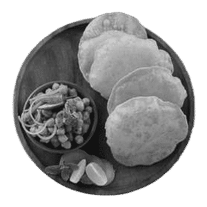 Cholay Poori (breakfast)
