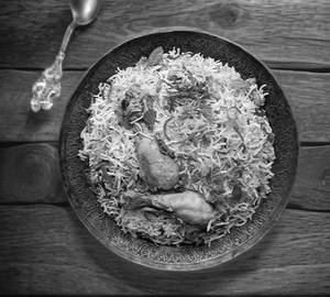 Chicken Biriyani with lime juice