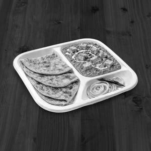 Butter paneer and paratha [3 pieces]