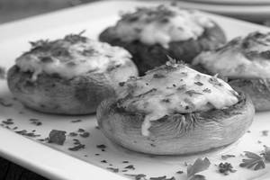 Mushroom Cheese Stuffed