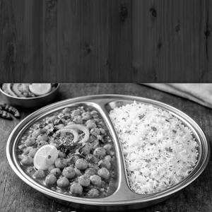 Chole with Rice  Thali